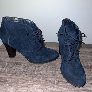 Navy Blue Ankle Booties